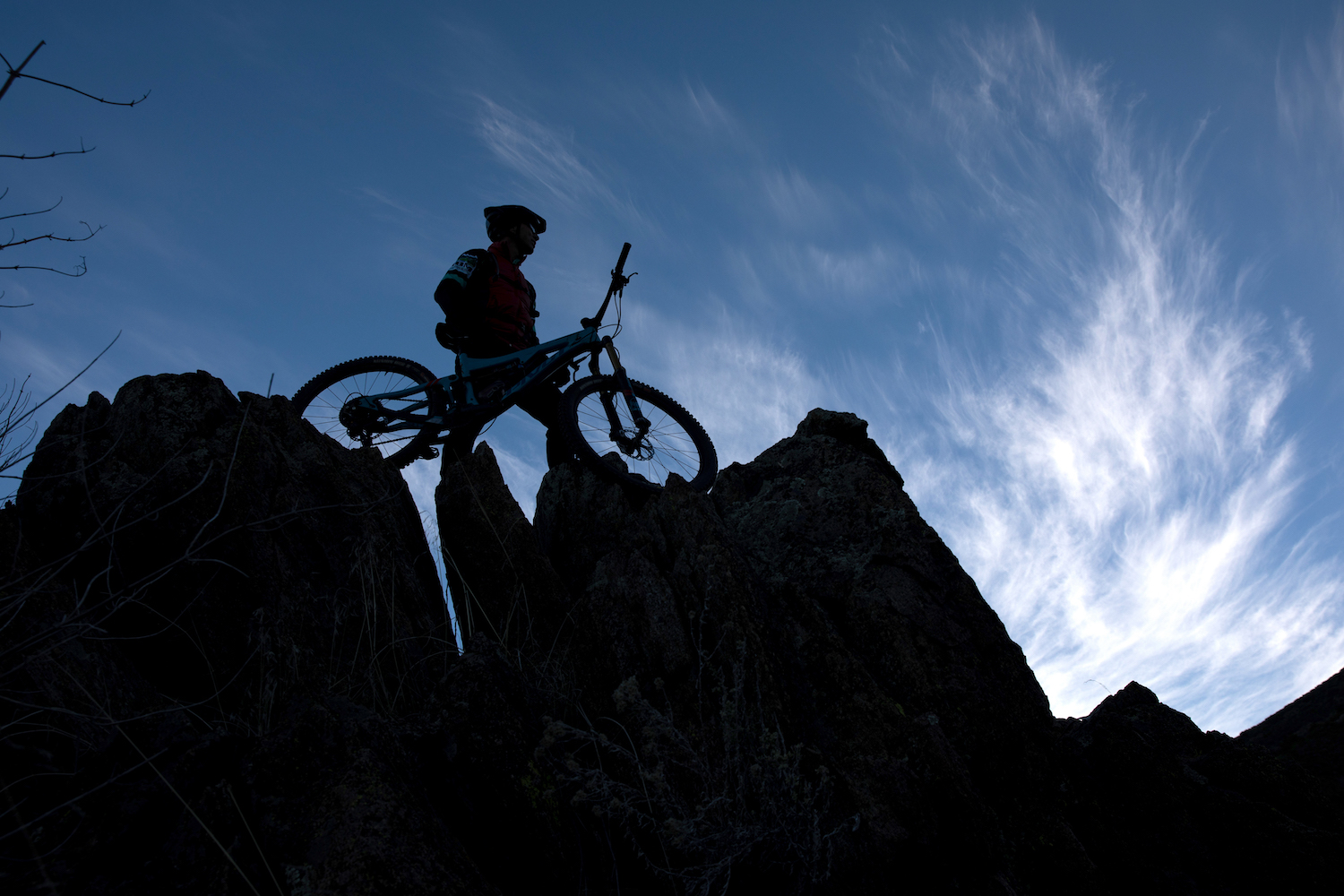James Murren rides through Noble Canyon Trail in Cleveland National Forest near Laguna Mountain