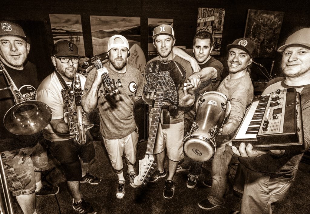 San Diego band Slightly Stoopid featuring Miles Doughty who recently purchased The Harp bar in Ocean Beach