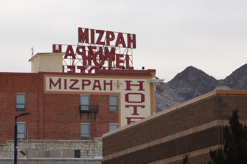 The haunted Mizpah Hotel in Tonopah, Nevada