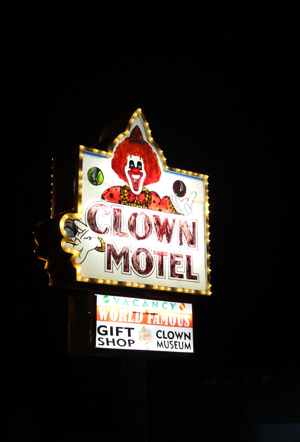 Sign for the Clown Motel at Tonopah, Nevada