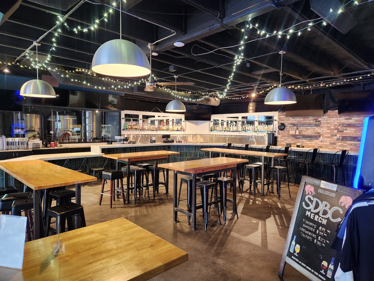 Interior of the newly renovated San Diego Brewing Company in Mission Valley which was recently sold in late 2023