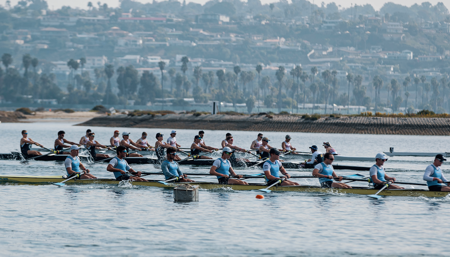University of San DIego Athletics rowing team competing in the 2024 Crew Classic one of the biggest San Diego sports events to watch this month