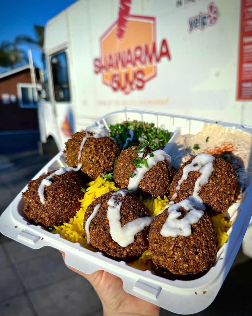 Falafel from San Diego food truck Shawarma Guys in South Park