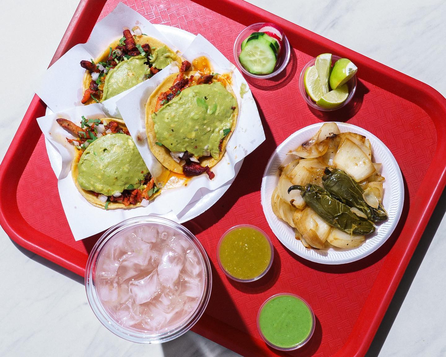 Food and drinks from San Diego taco shop Frida's Taqueria which is opening a new spot in Ramona
