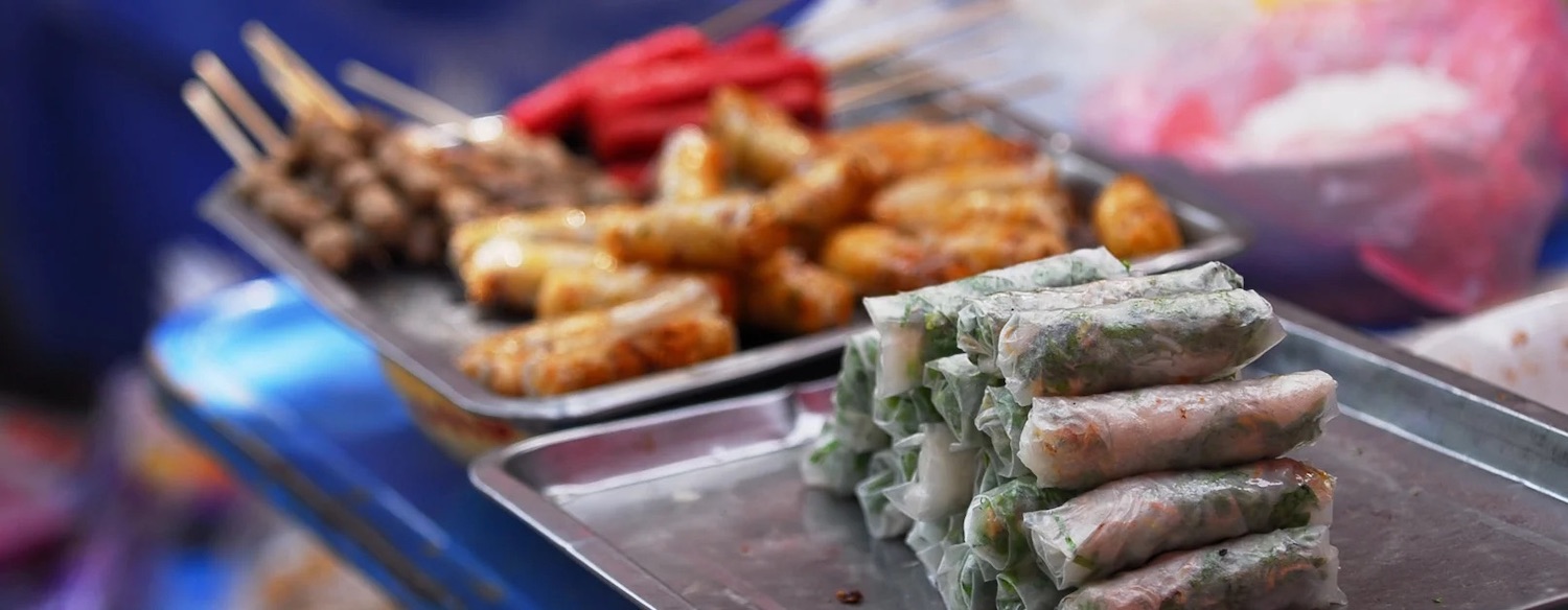 A stack of spring rolls at the upcoming San Diego food event, the 2024 Lao Food Festival in Mira Mesa 