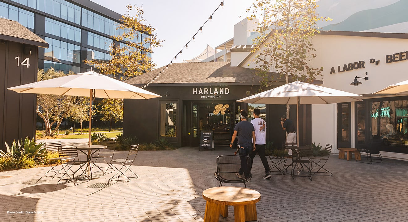 Best San Diego breweries and beer featuring Harland Brewing Company at One Paseo in Del Mar
