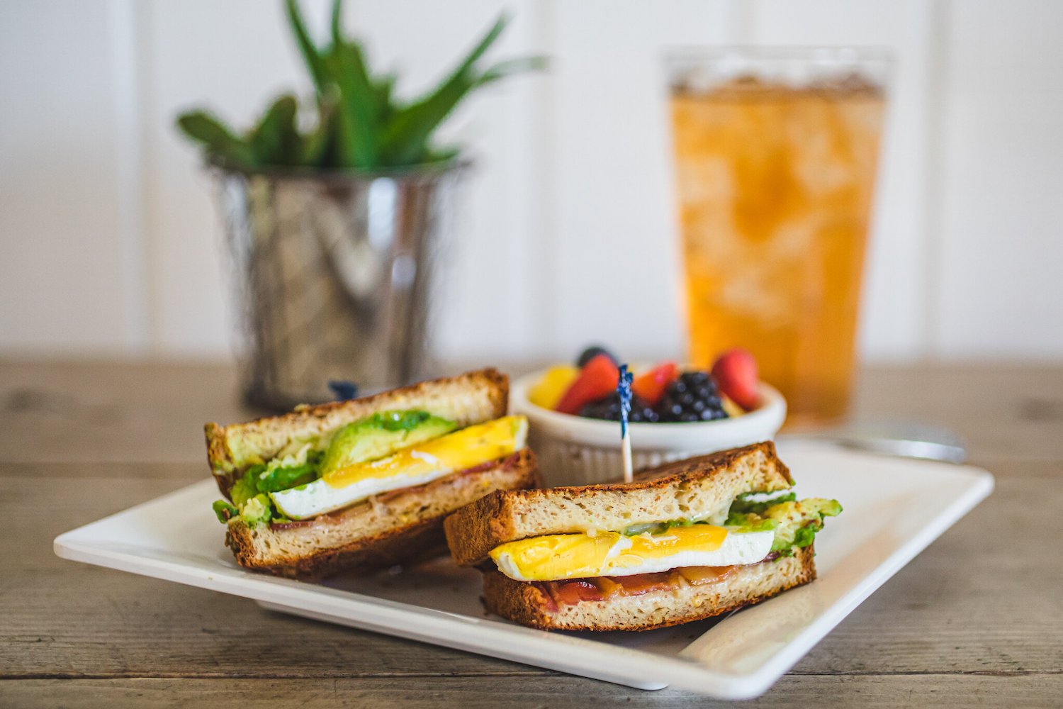 Sunny Side Kitchen in Escondido ranked as one of the Best Restaurants in San Diego by Yelp in 2024 featuring an egg sandwhich