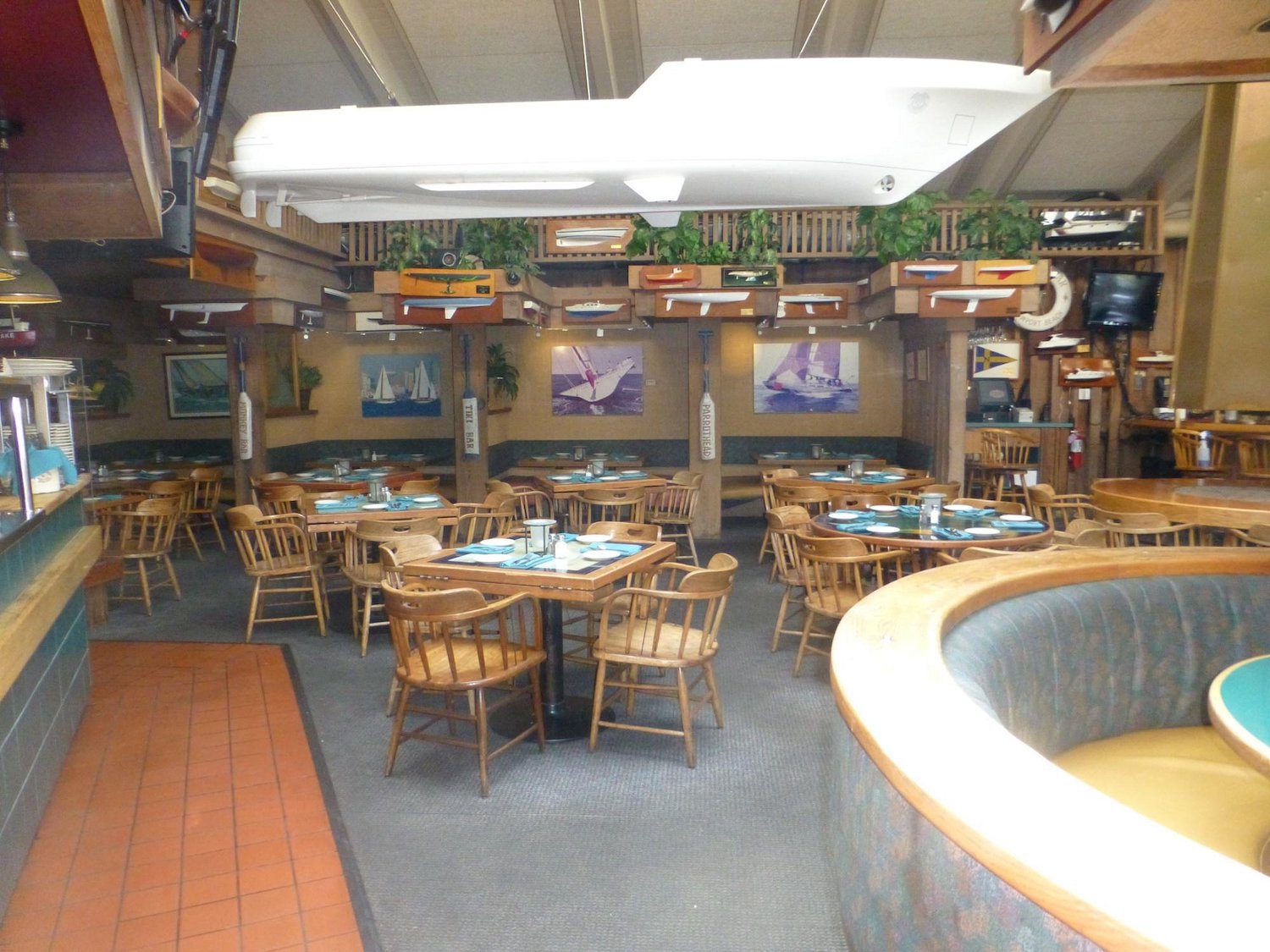 Interior of Fiddler's Green restaurant in Point Loma, San Diego being replaced by steakhouse and speakeasy The Boatyard by Paul Basile