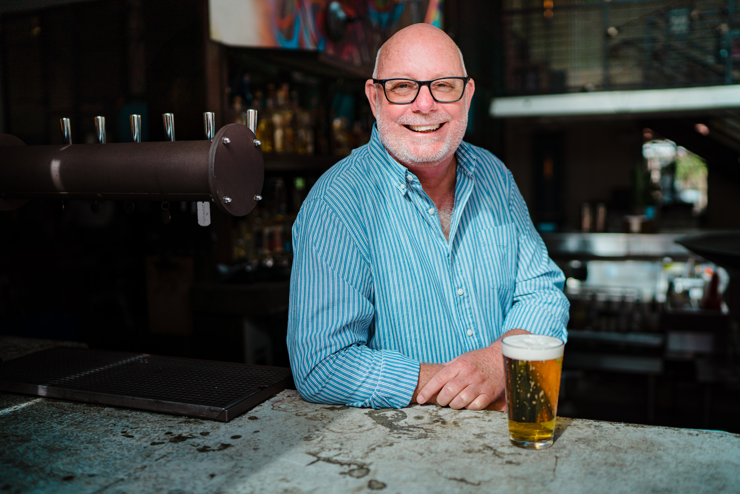 San Diego craft brewer Doug Hasker known for creating Puesto cerveceria's Clara and Marisi's new beer Marisi Italian Pilsner