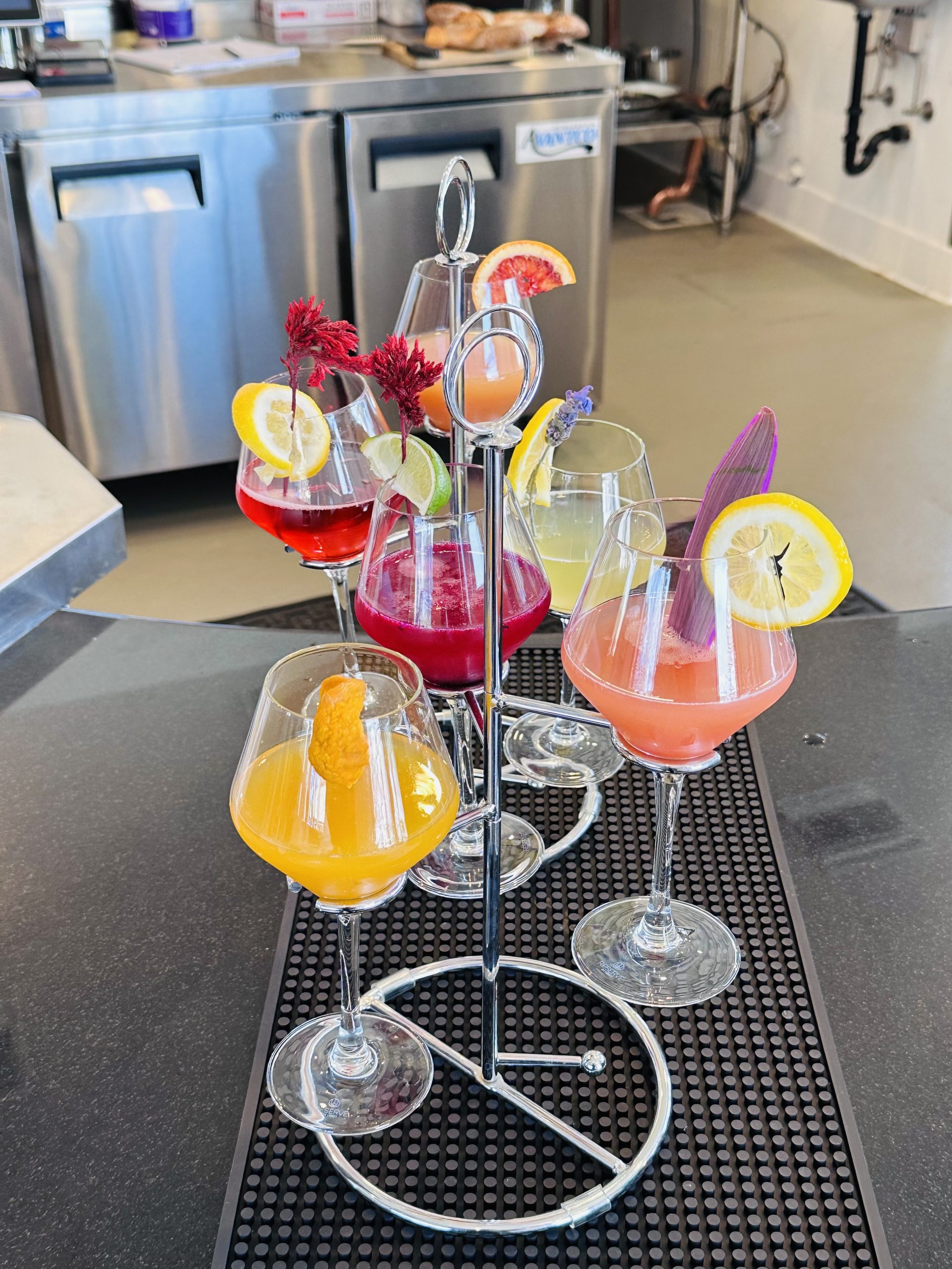 Mimosas and other alcoholic drinks from new San Diego French Restaurant L'Orangerie in Coronado