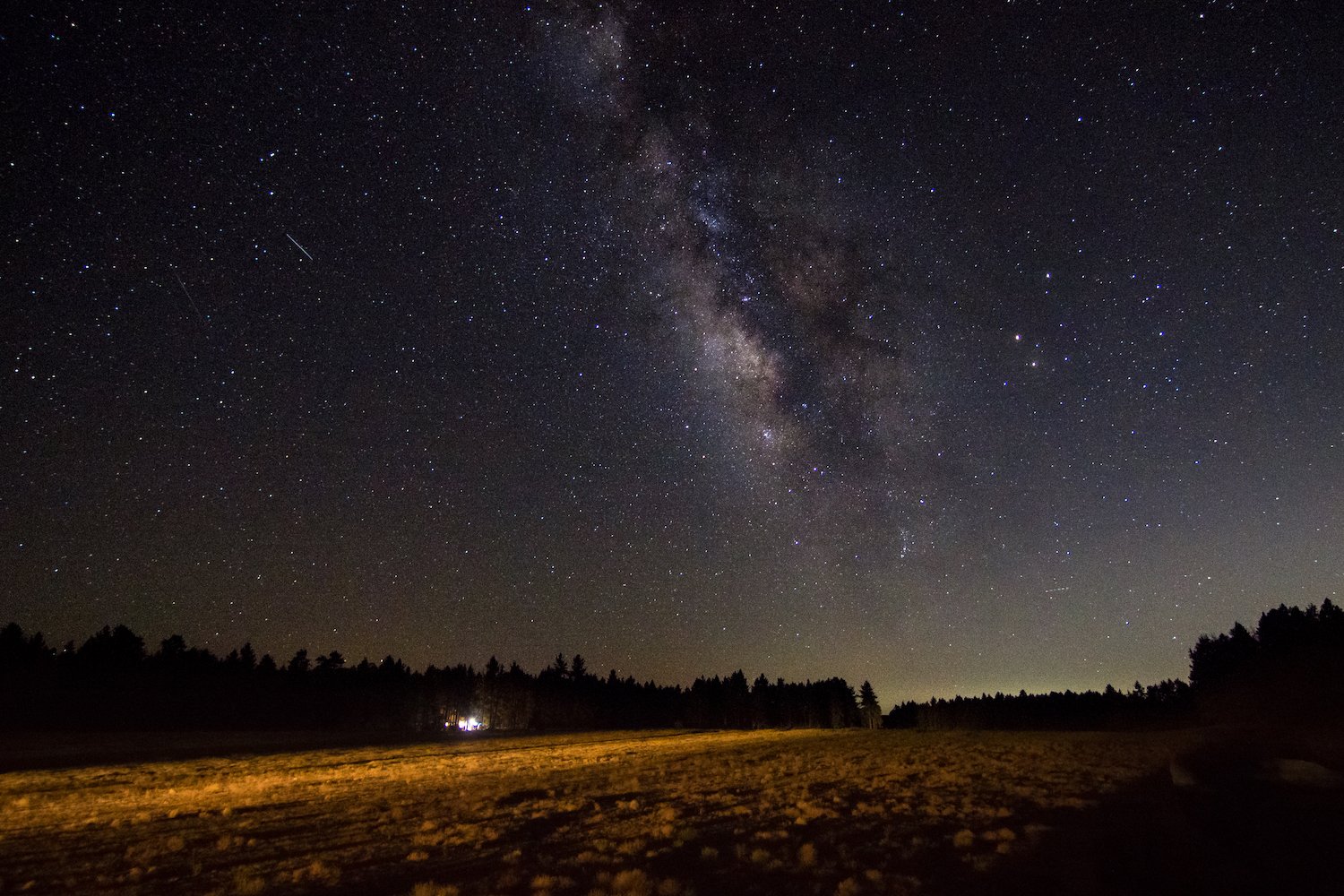 San Diego campground at Mount Laguna featuring stars and the Milky Way