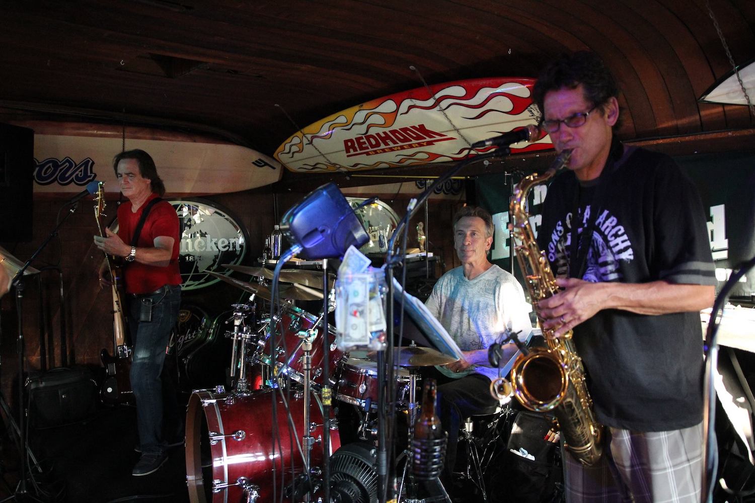 San Diego live music bar The Kraken in Encinitas featuring a jazz band performing 