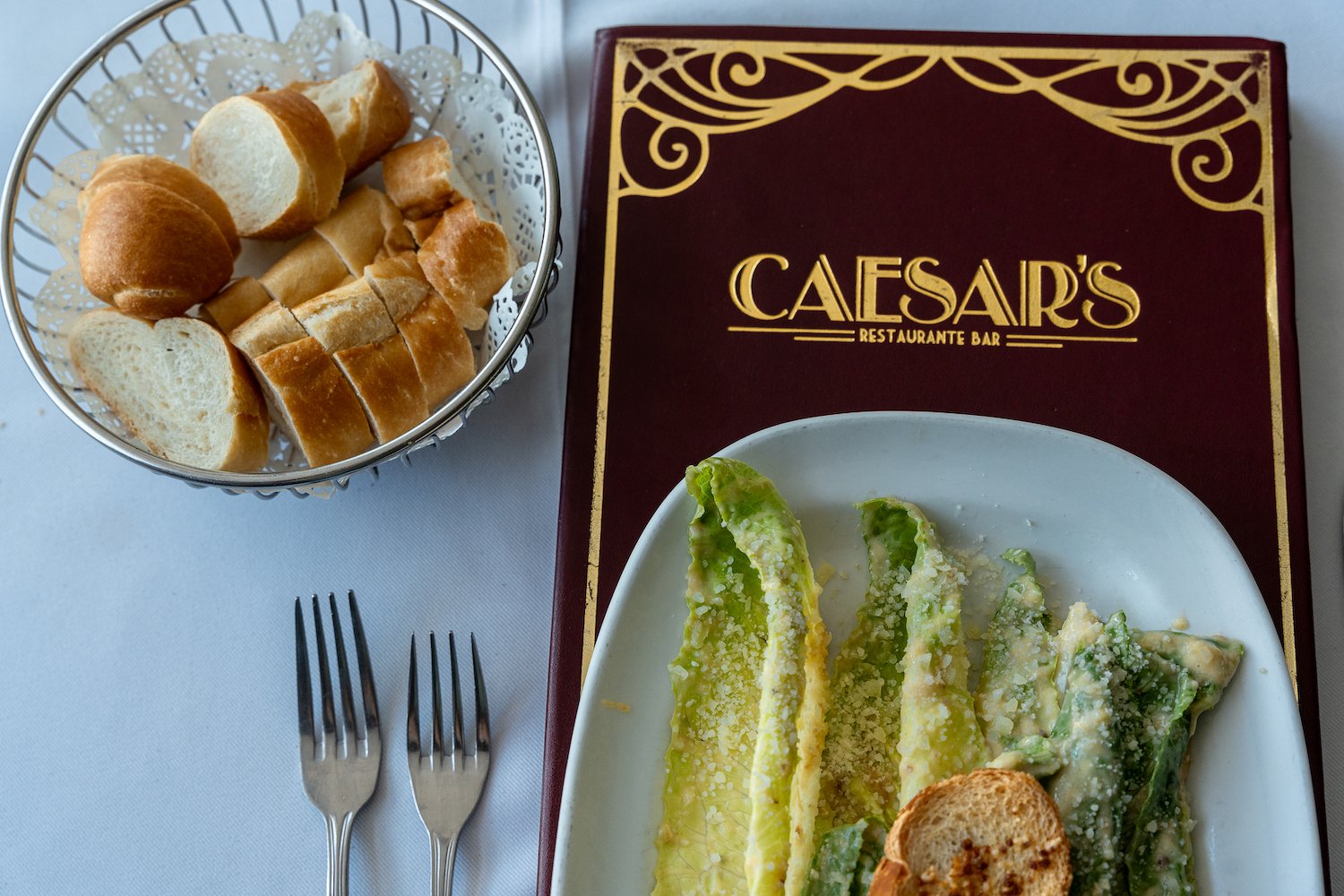 Caesar salad in Mexico