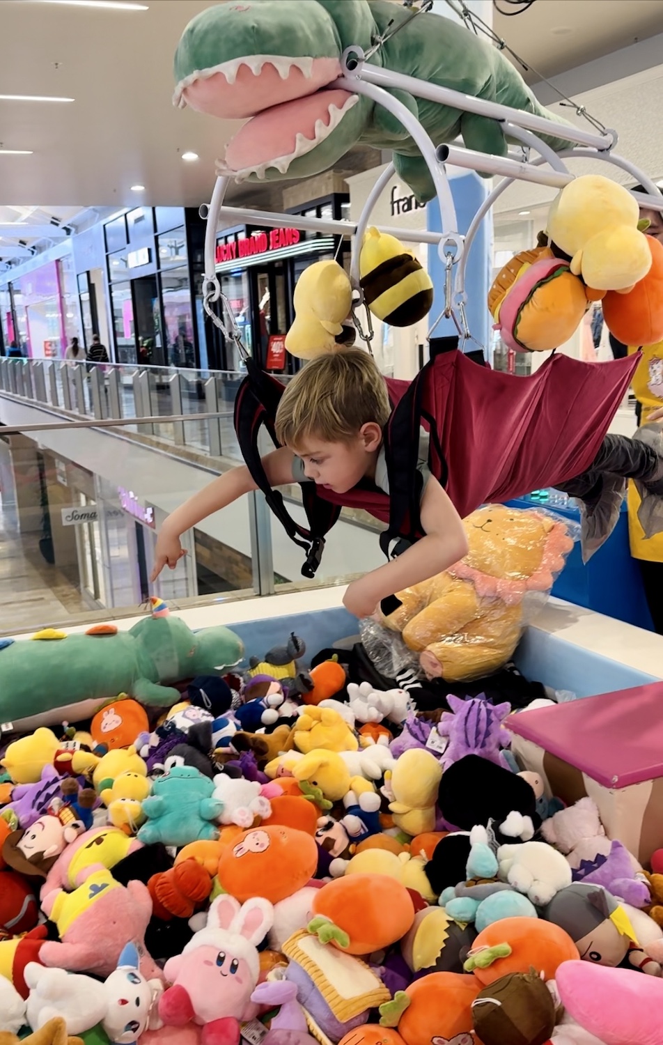 Best of San Diego 2024 Kids & Family featuring the human claw machine at Escondido's North County Mall