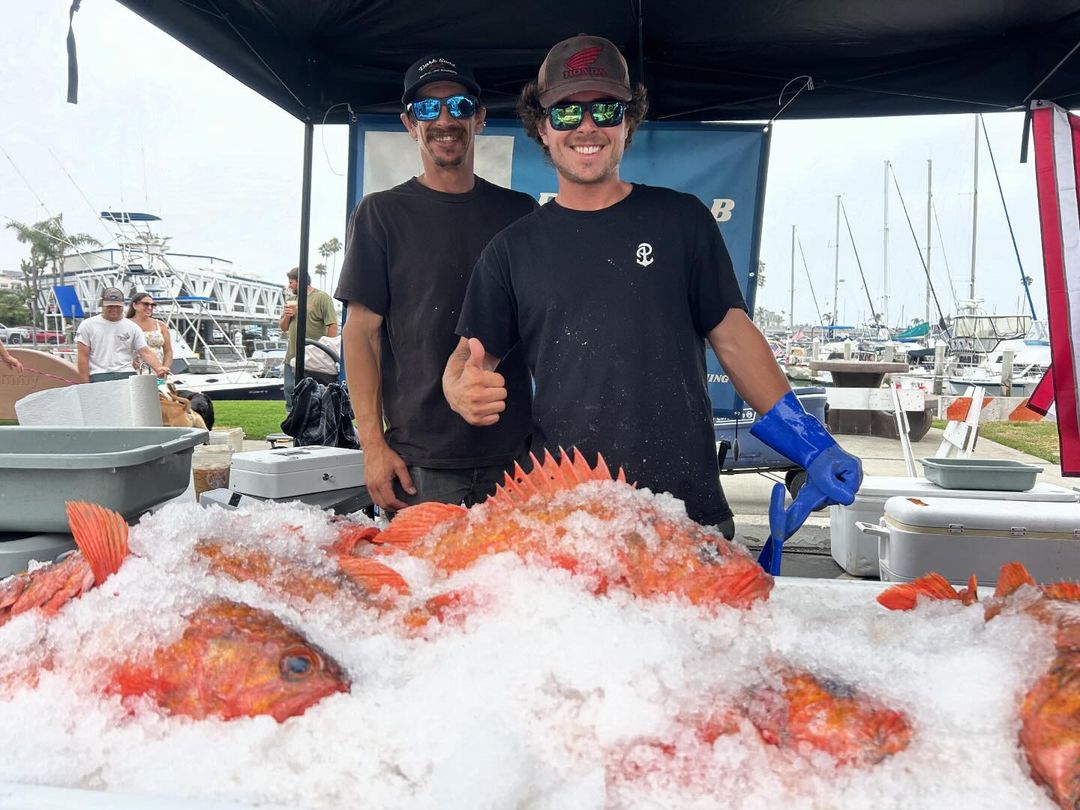 Fishermen's Market of North County at Oceanside Harbor featuring fresh fish every Sunday from local fishermen