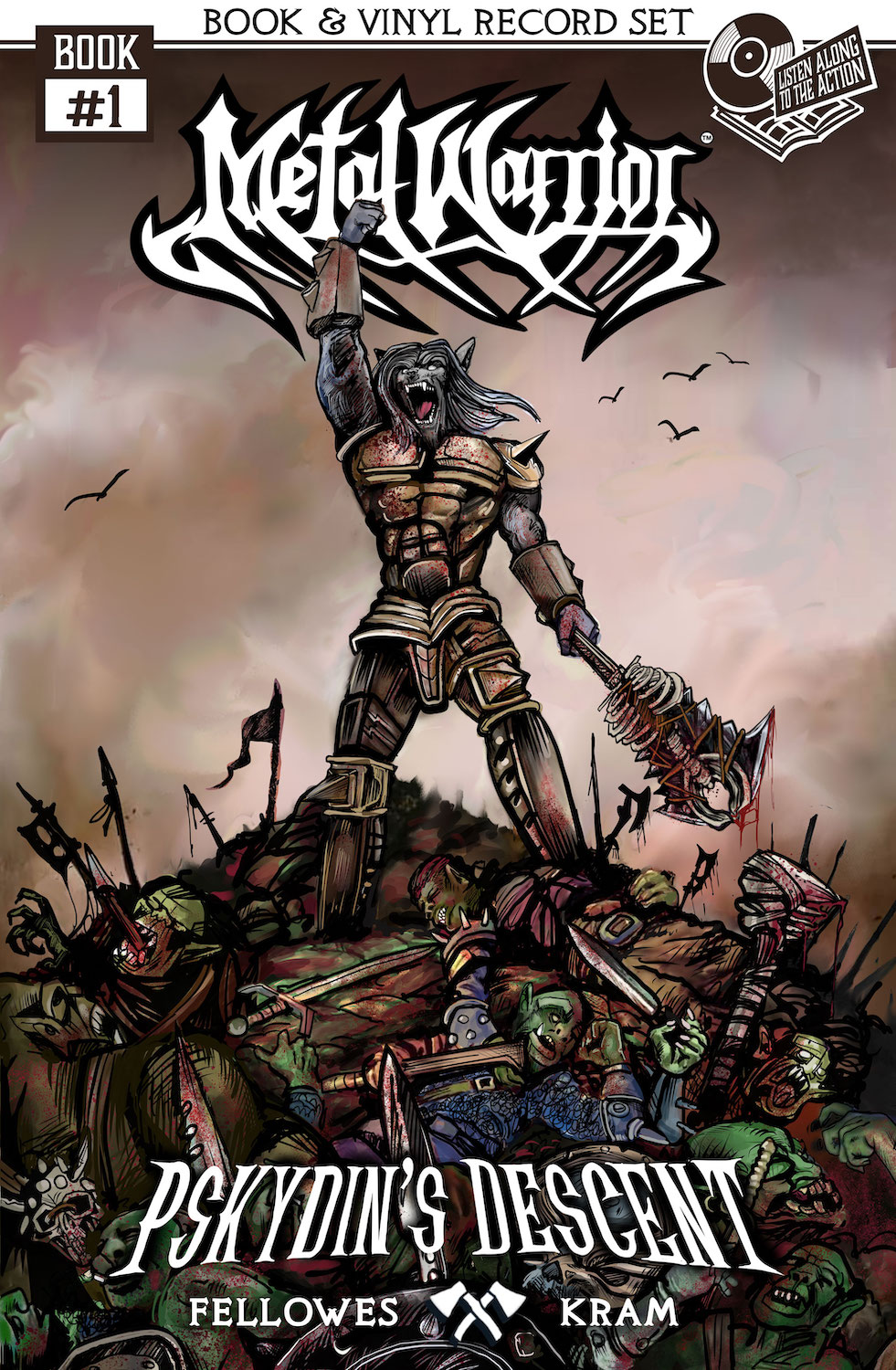 Graphic Novel Metal Warrior created by Stone Brewing Founder Greg Koch and Keri Kelli of metal band Night Ranger which will be showcased at San Diego Comic-Con 2024