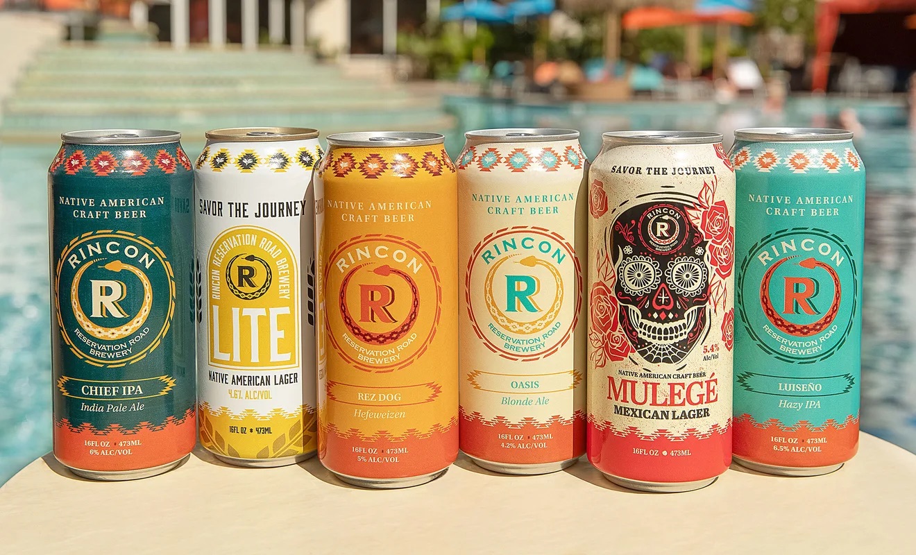 Harrah's Resort Southern California featuring beer cans from Rincon Reservation Road Brewery (3R), the nation's first tribal-owned brewery