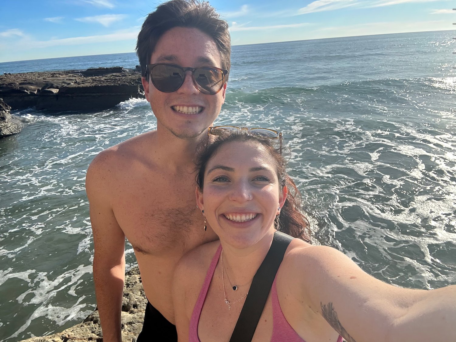 Reader-submitted San Diego love stories featuring couple Olivia and Noah from Point Loma