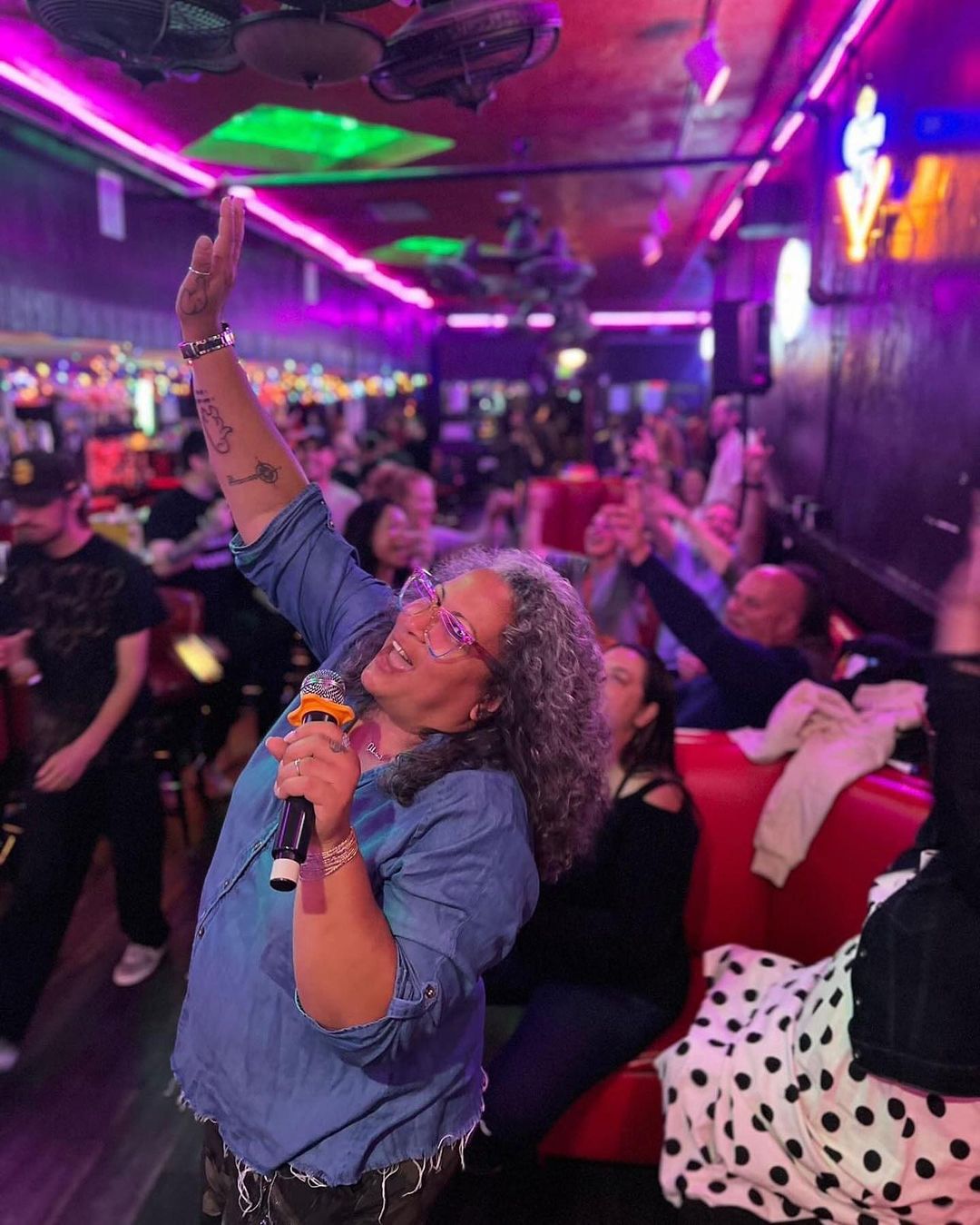 Interior of San Diego Karaoke Bar Star Bar in the Gaslamp Quarter downtwon