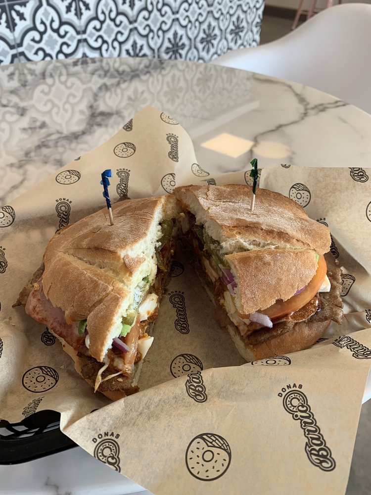 San Diego Mexican restaurant Barrio Donas offering their Chilanga Torta