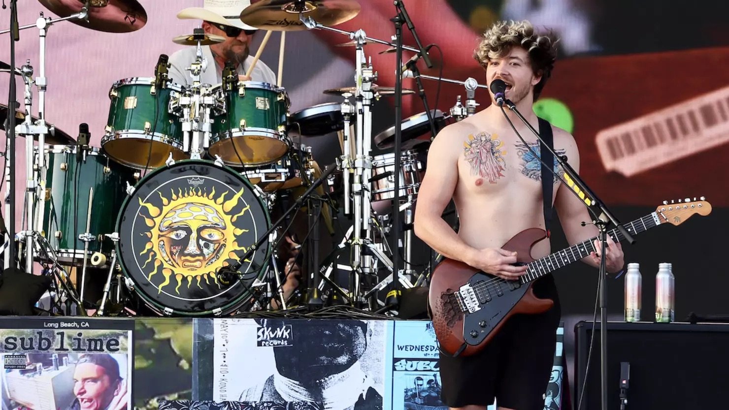 Jakob Nowell performing with his father's (Bradley Nowell) band Sublime with Bud Gaugh and Eric Wilson