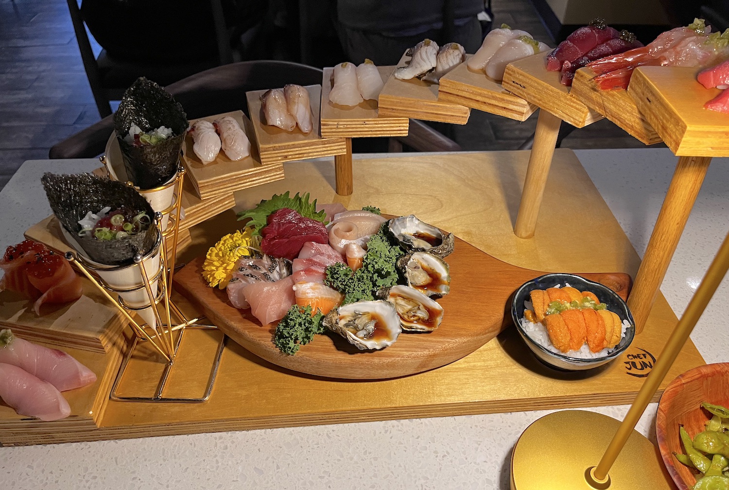 The best food and drinks in San Diego to try this month featuring the Sushi Kaidan platter from Japanese restaurant Chef Jun in Bay Park