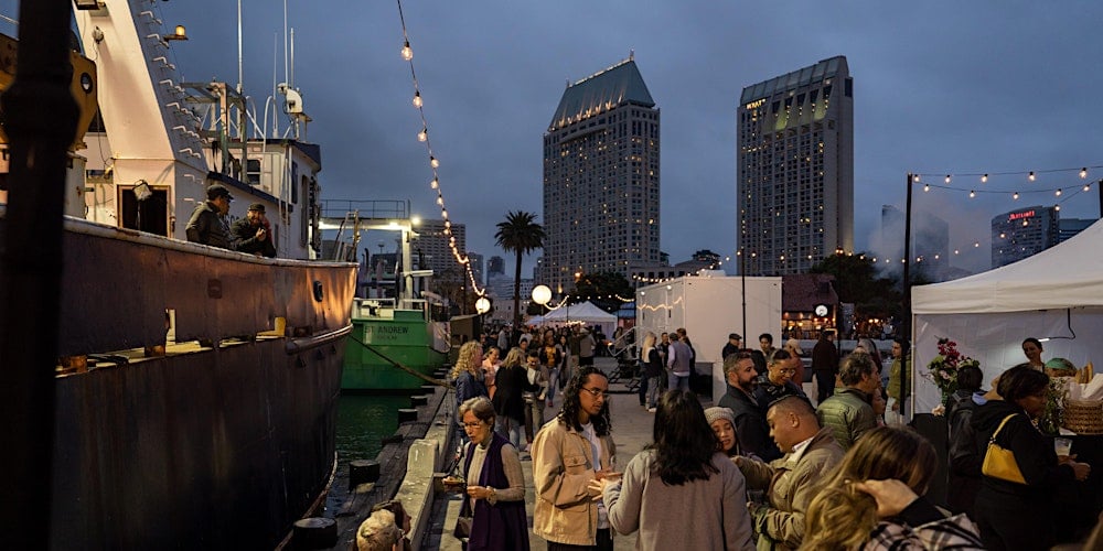 Things to do in San Diego this weekend August 22-25, 2024 featuring the Dockside Night Market “Local Fish, Global Flavors” Dinner event