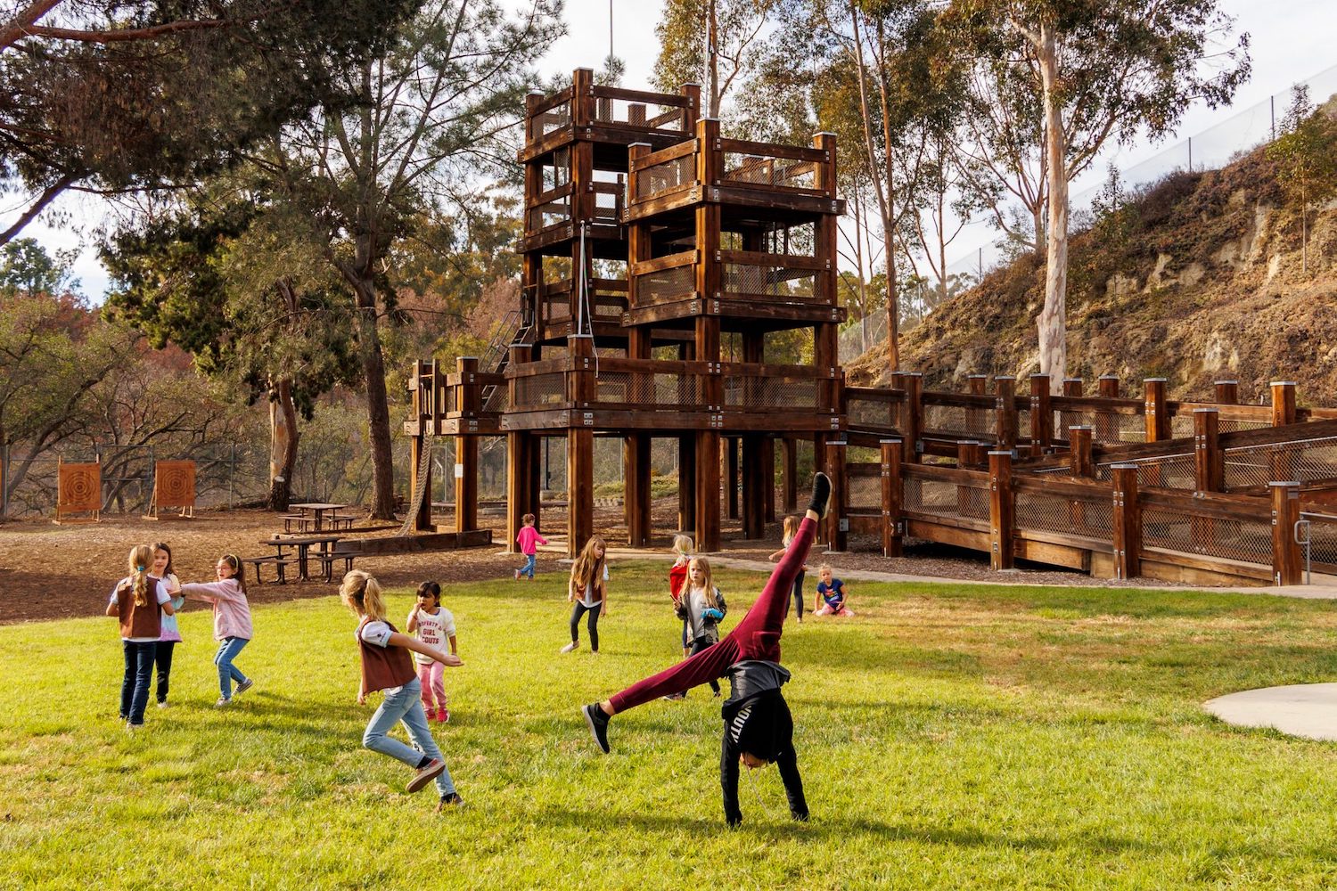 Girl Scouts San Diego nonprofit and volunteer organization at a playground