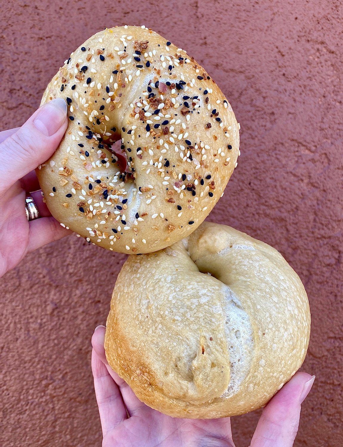 The best food and drinks in San Diego to try featuring bagels from Desperado Bagels food pop-up in Ocean Beach