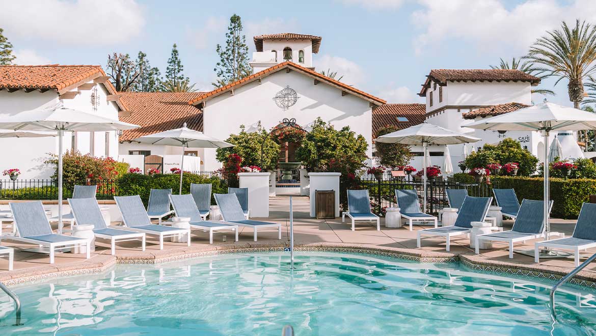 Exterior of the spa at Omni La Costa Hotel in Carlsbad, San Diego