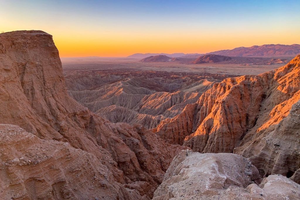 Explore Fonts Point in Anza-Borrego for beautiful nature without the crowds.