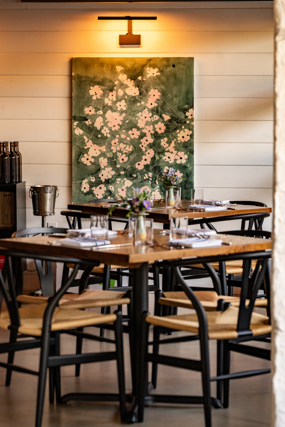 Interior of San Diego farm-to-table restaurant Cellar Hands in Hillcrest