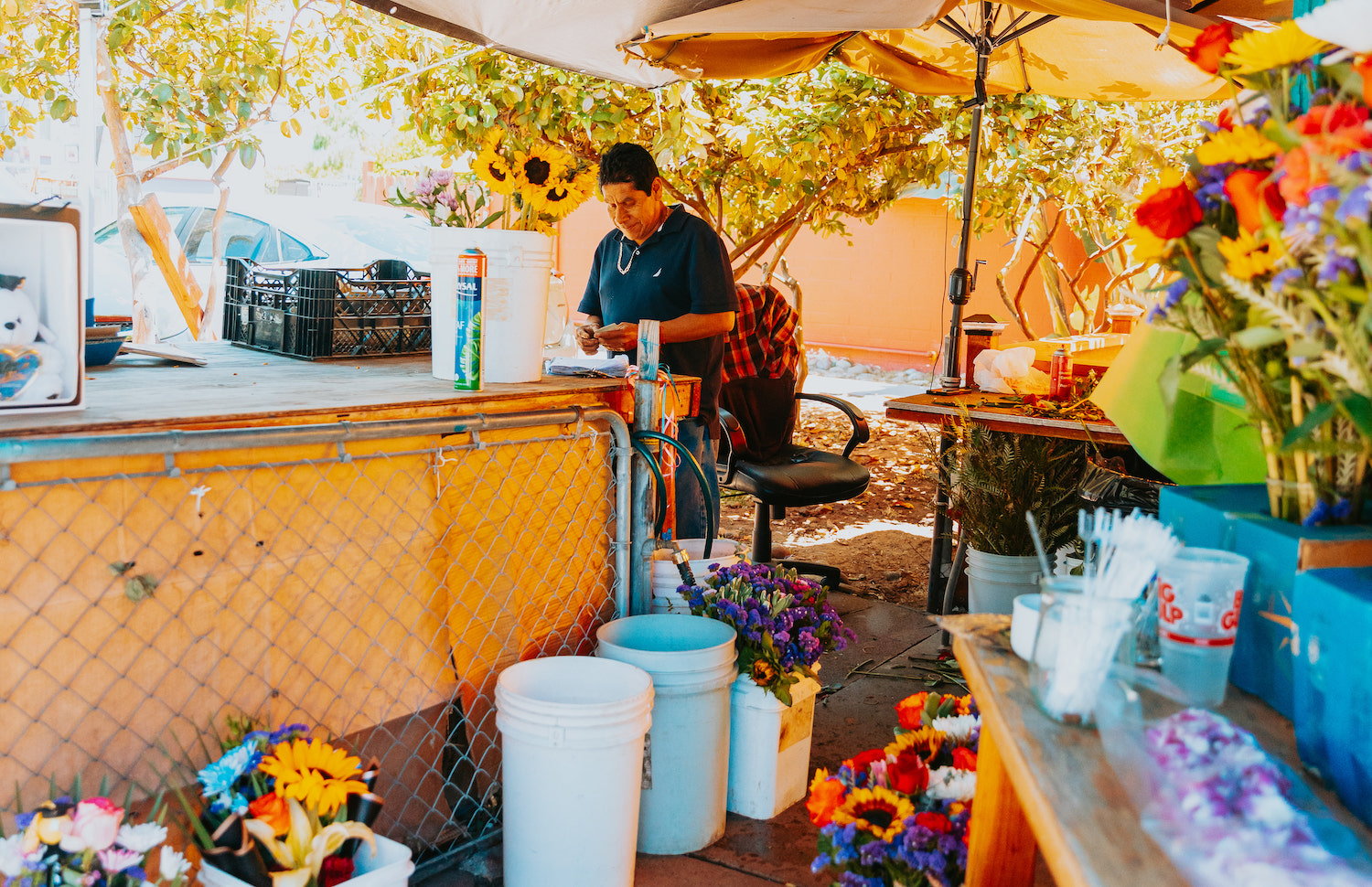 Things to do in Golden Hill, San Diego featuring a flower stand on 25th street