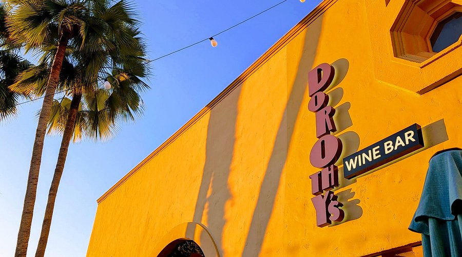Exterior of San Diego wine bar Dorthy's in Seaport Village