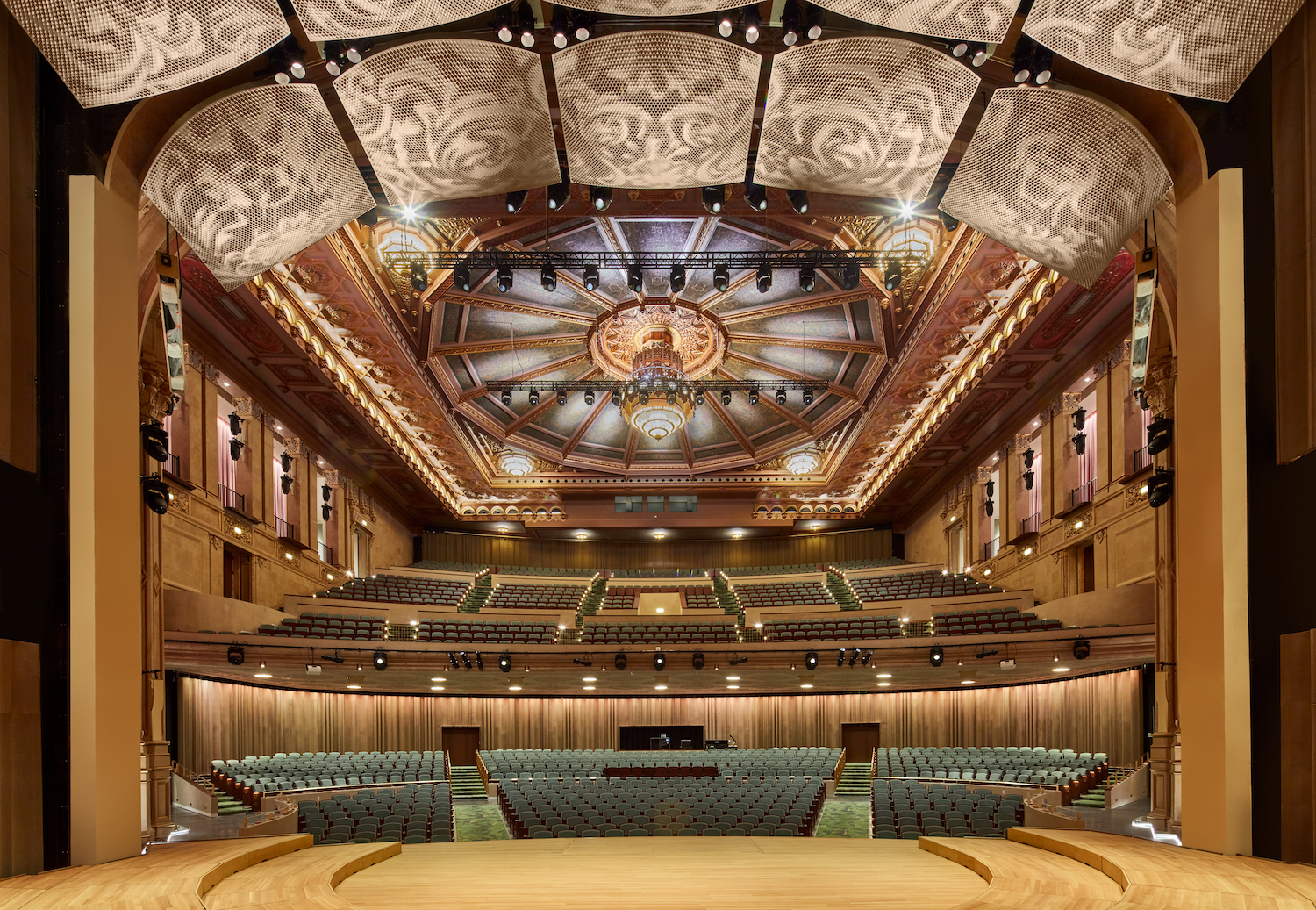 Interior of the new Jacobs Music Center following a $125M renovation where the San Diego Symphony will perform