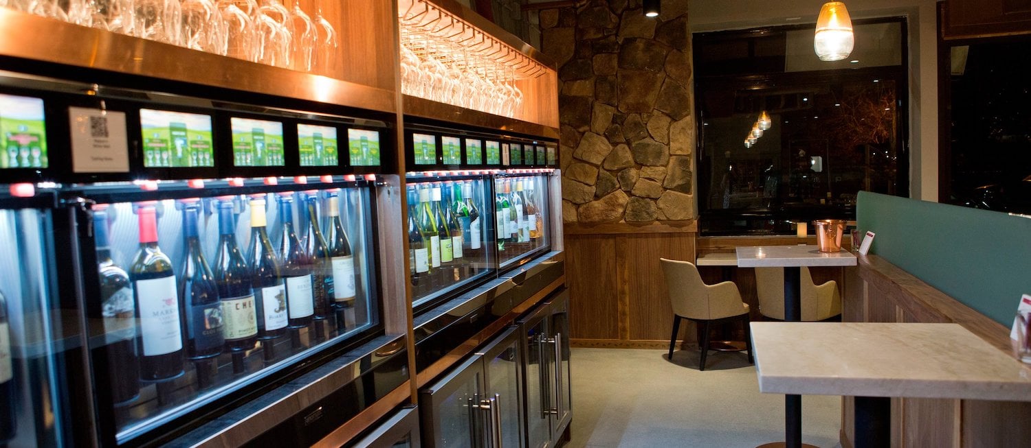 Best wine bars in San Diego featuring the interior of Napatini in Carlsbad 