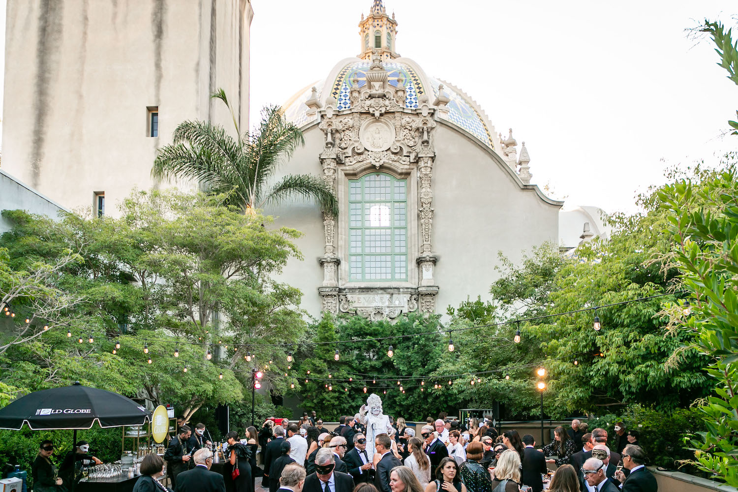 Old Globe's 2024 Gala Black and White Masquerade at Balboa Park, San Diego 