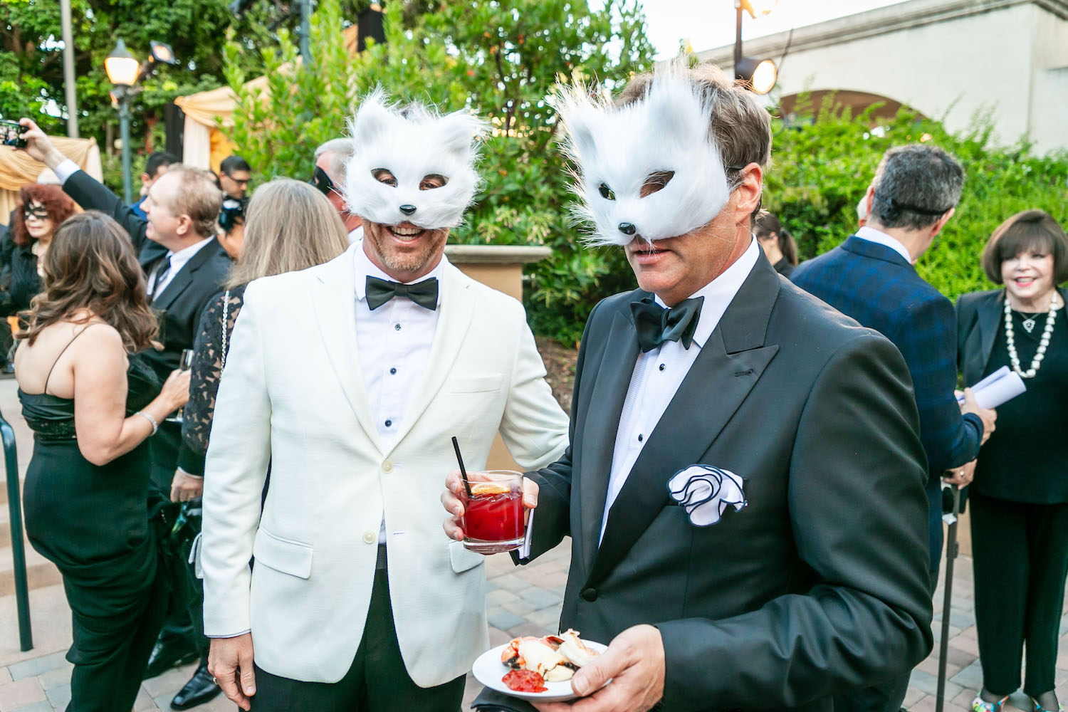 Old Globe's 2024 Gala Black and White Masquerade at Balboa Park, San Diego 