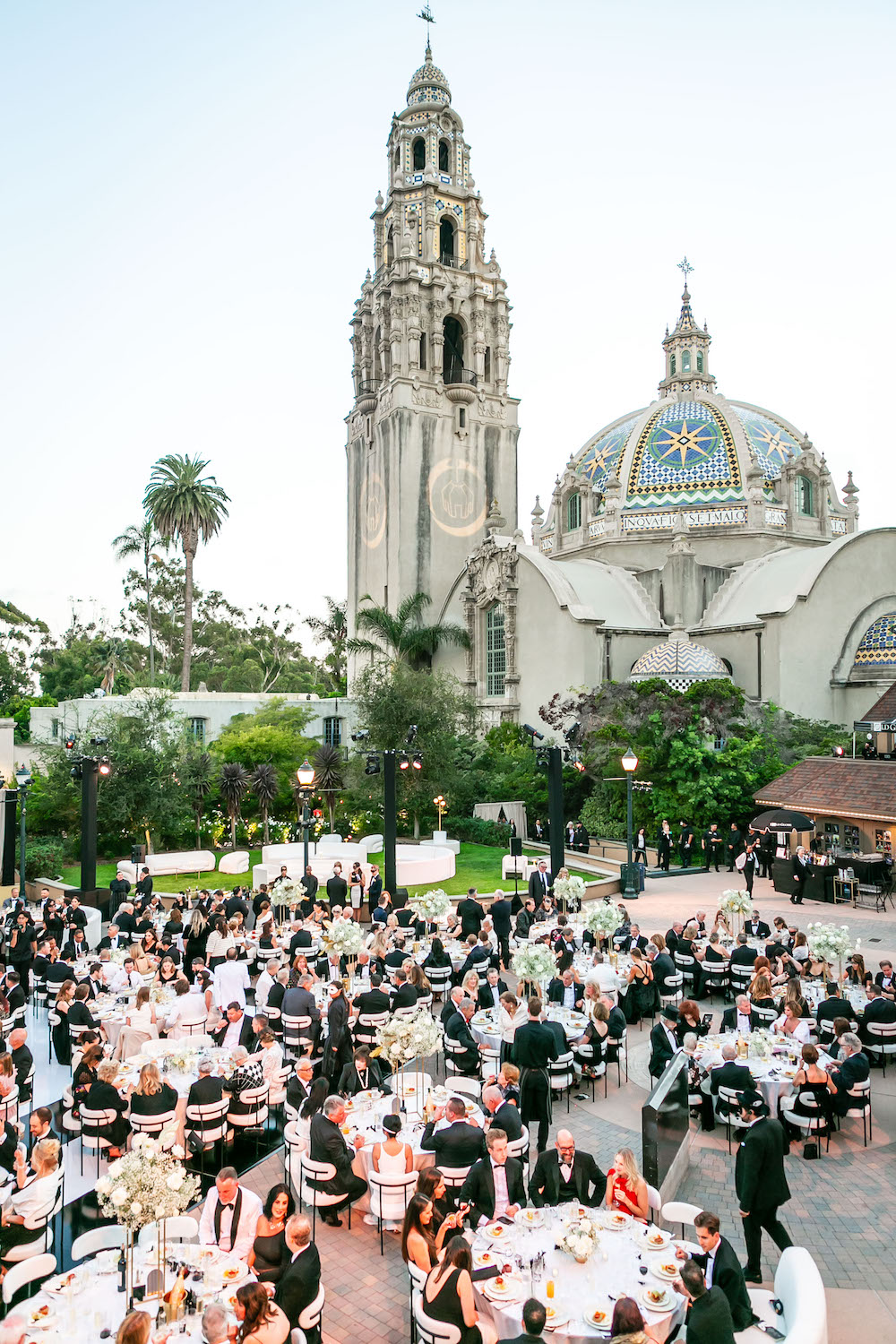 Old Globe's 2024 Gala Black and White Masquerade at Balboa Park, San Diego 