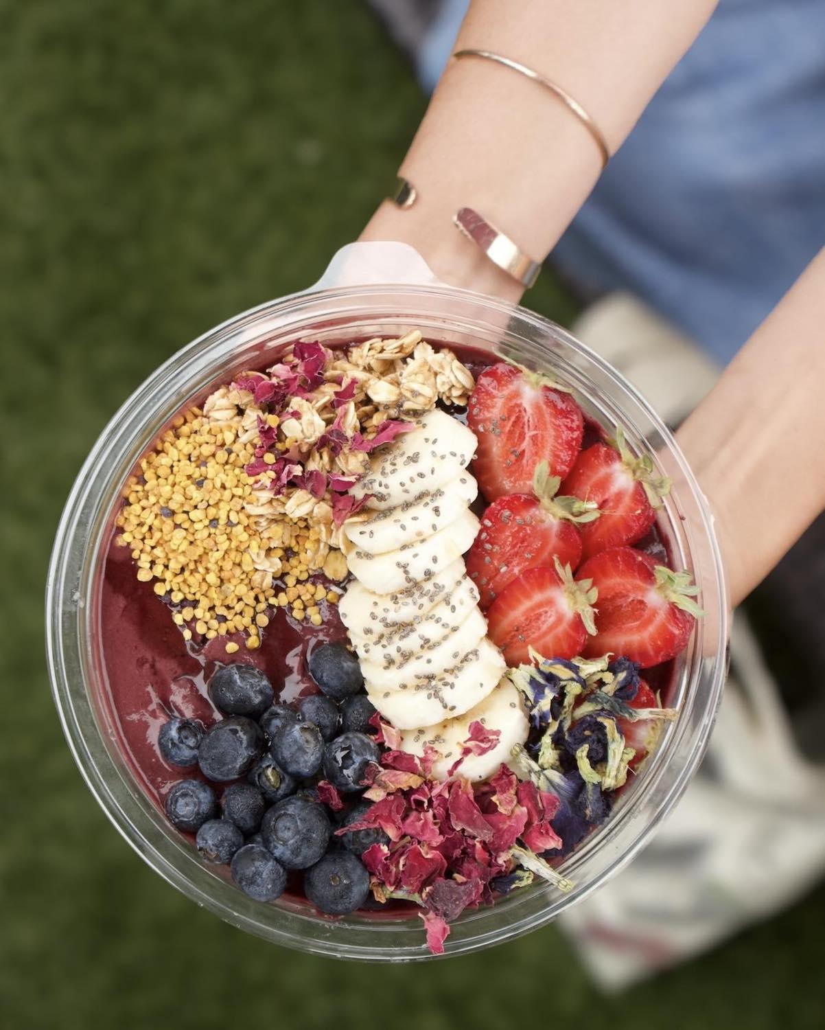 Best Acai smoothie bowls in San Diego featuring an aćai bowl from Val's Coffee Corner in Ocean Beach