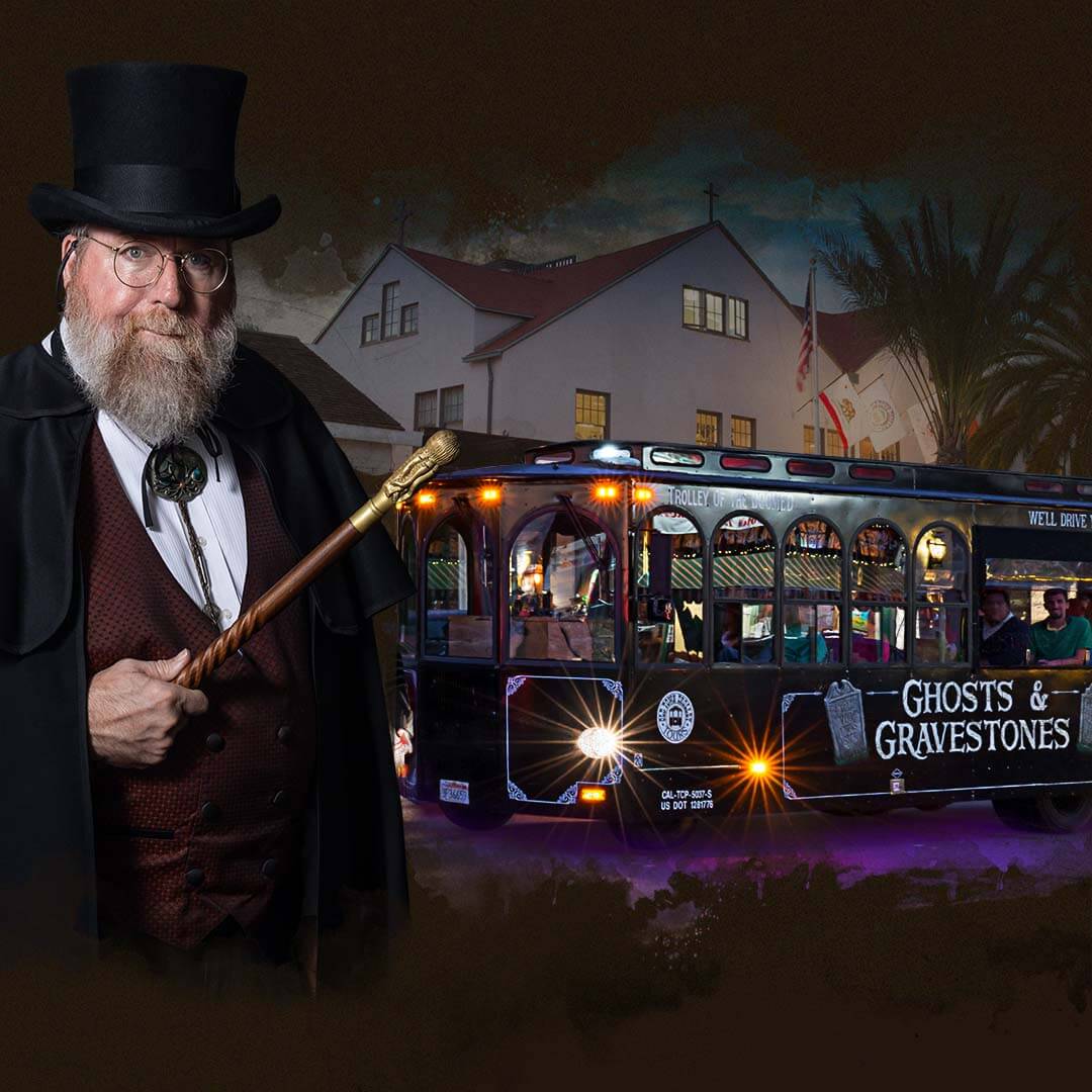 Halloween events in San Diego 2024 featuring the Ghosts & Gravestones Tour in Old Town