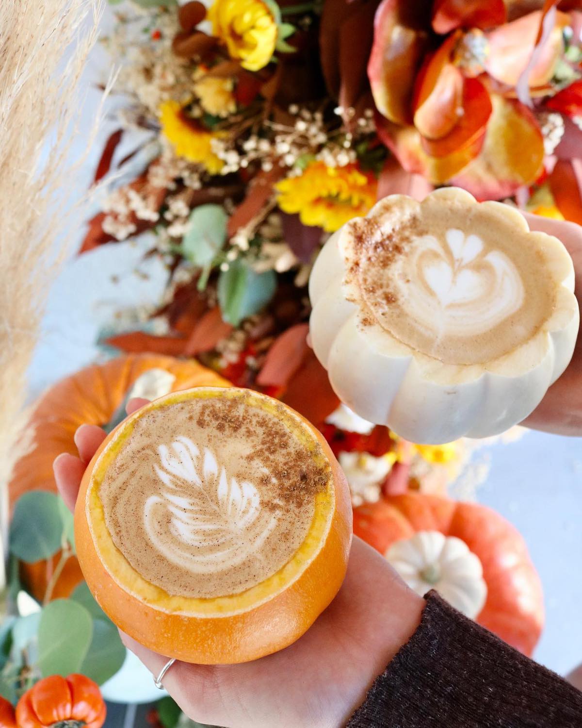 Best fall coffee drinks in San Diego featuring Not Your Basic Pumpkin Spice Latte from S3 Coffee Bar in Allied Gardens