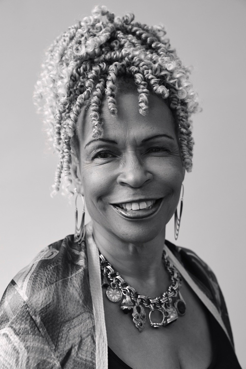 Black and white photo of Donna DeBerry, president and CEO of the Central San Diego Black Chamber of Commerce