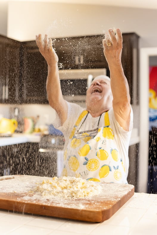 San Diego food influencer Anna Prezio @thaladyanna making gnocchi 