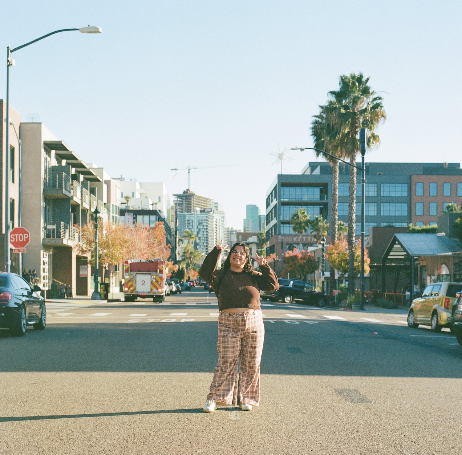 San Diego Film portraits by photographer Iz Castillo for his series "Portraits on Kettner" featuring Denise Pomplun