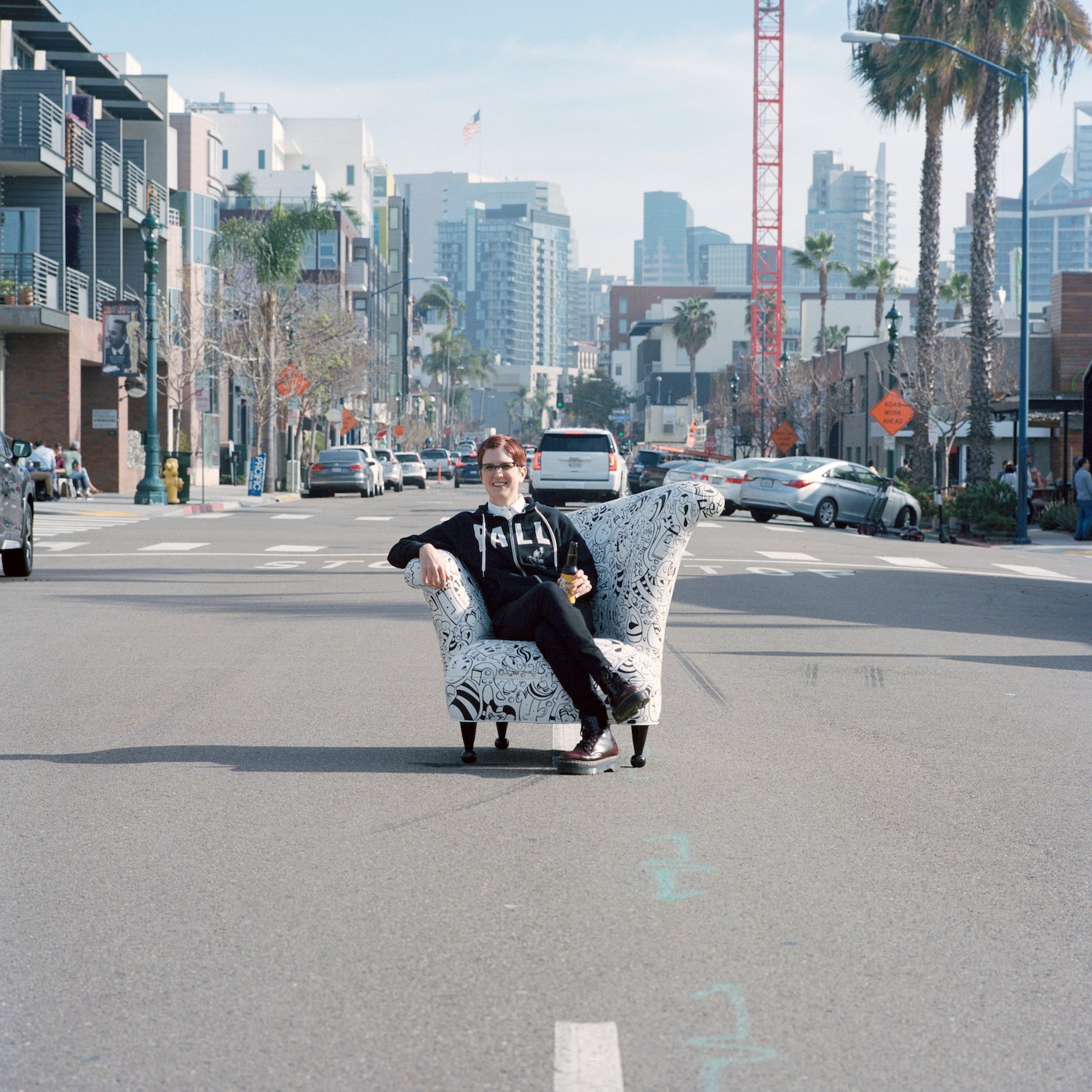 San Diego portraits by photographer Iz Castillo for his series "Portraits on Kettner" featuring Nan Coffey