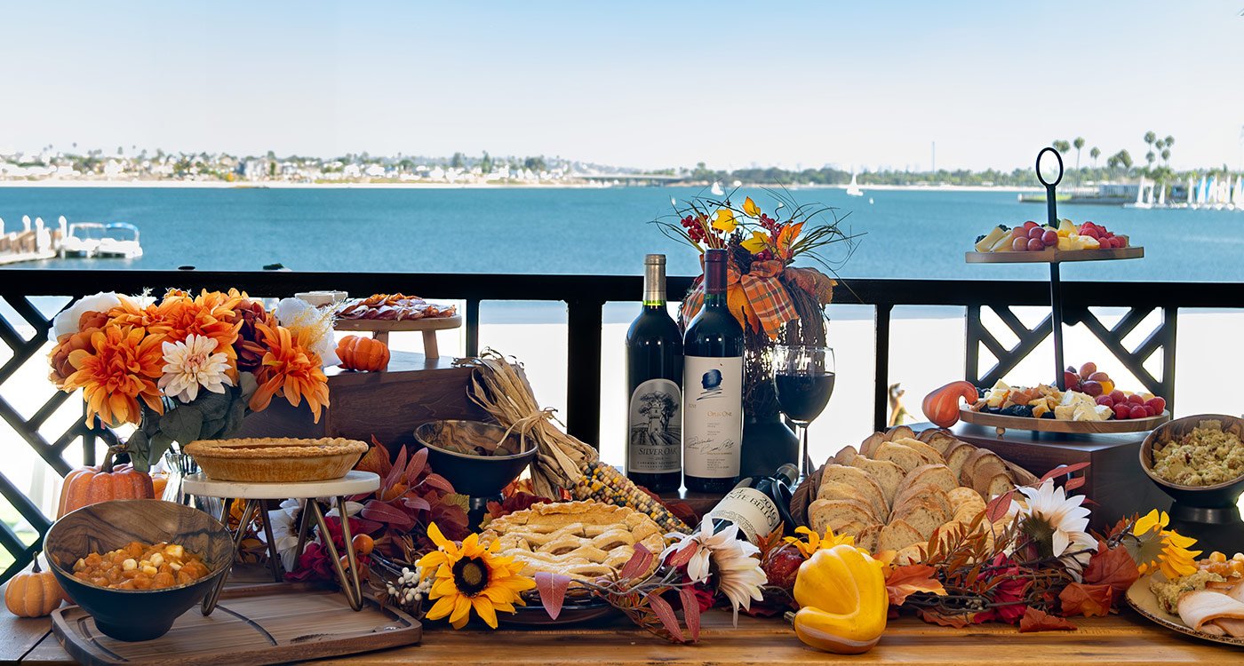 Thanksgiving buffet in San Diego 2024 featuring Oceana at Catamaran Resort in Mission Bay