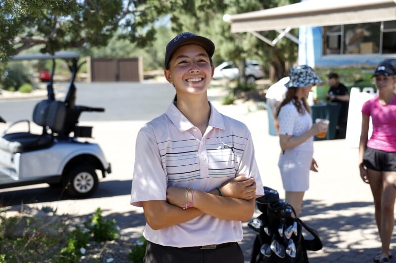 Junior golfer Zadie Posternack from San Diego