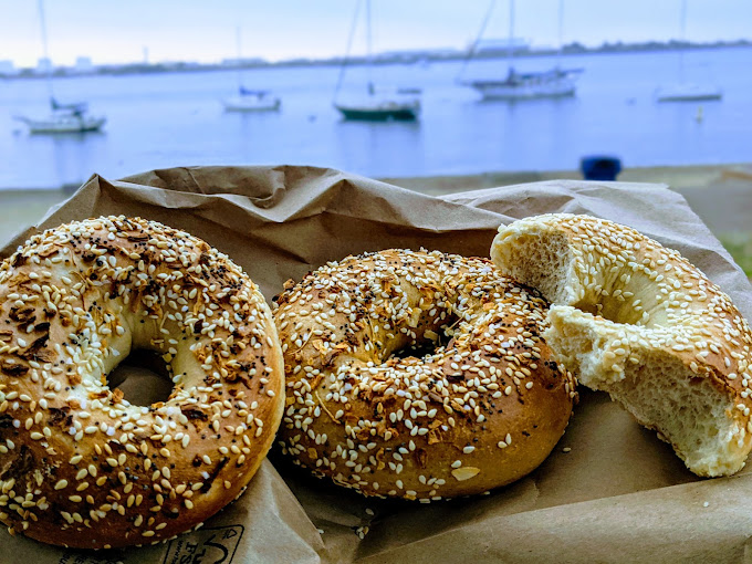 Everything bagels from San DIego bakery P.L. Bagels in Point Loma