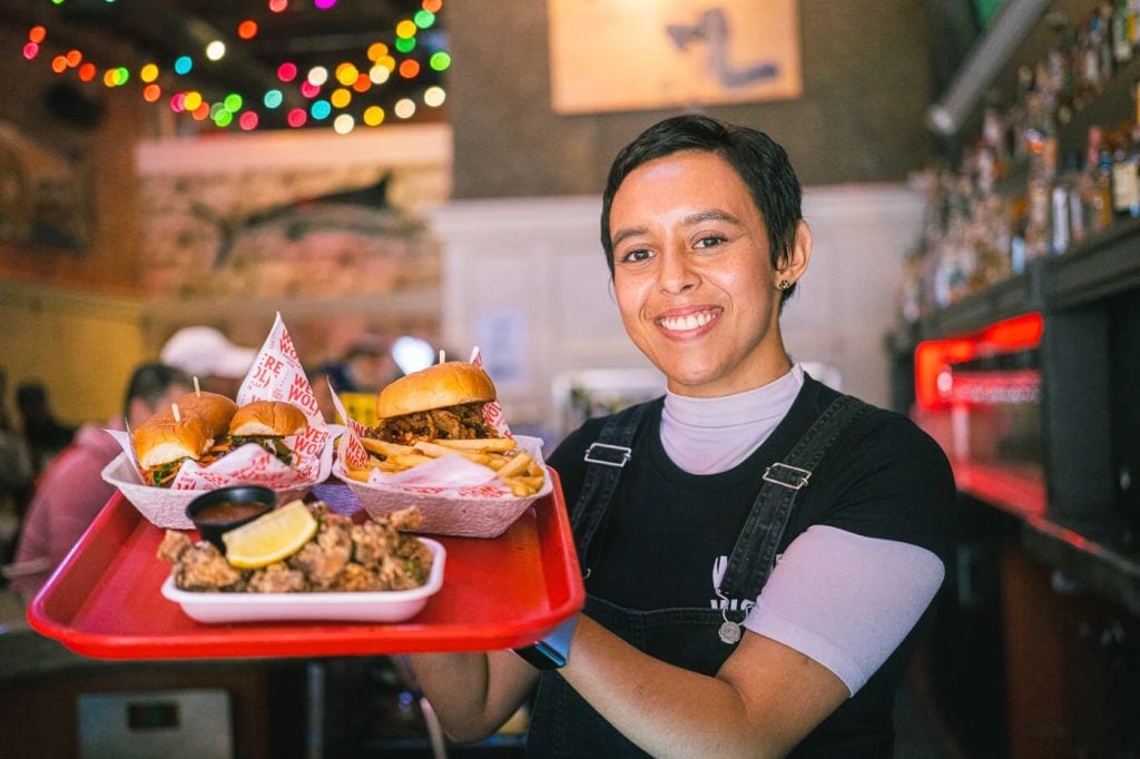 Late night food spot Werewolf American Pub located in the Gaslamp Quarter downtown, San Diego